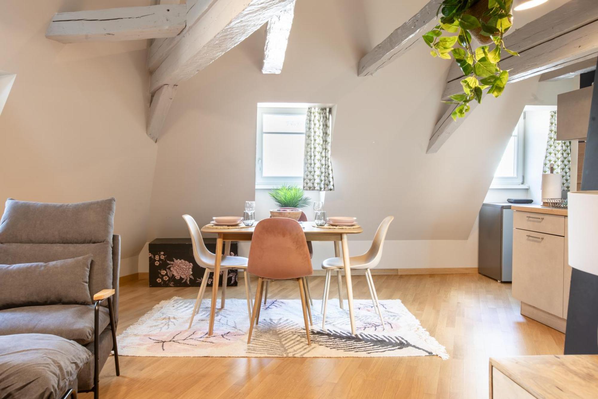 Duplex Atypique Au Coeur De Mulhouse Apartment Bagian luar foto